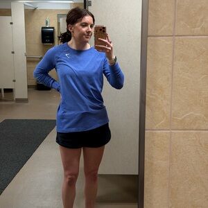 Gymshark Blue Long Sleeve Muscle Tee